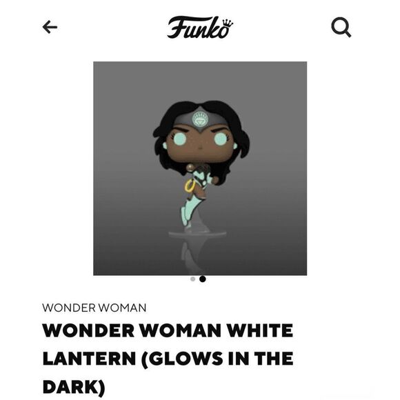 WONDER WOMAN WHITE LANTERN (GLOWS IN THE DARK) - Picture 2 of 5